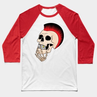 punck skull thinking,skull,punk rock,rocker,band Baseball T-Shirt